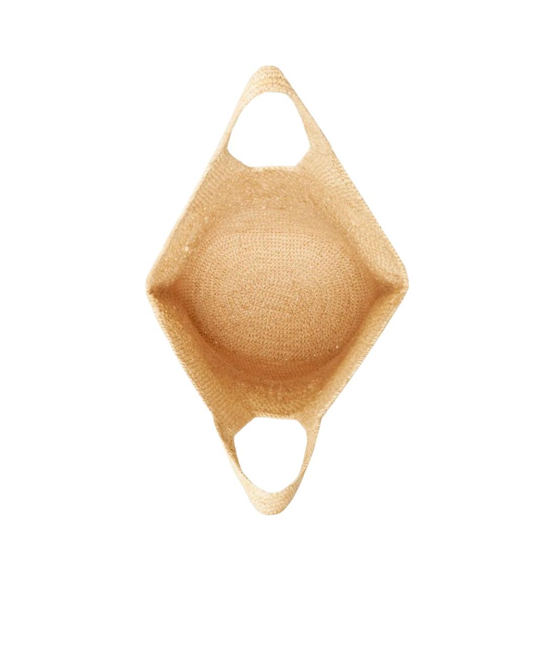 ANINE BING Бежевая плетеная сумка через плечо, фото 4