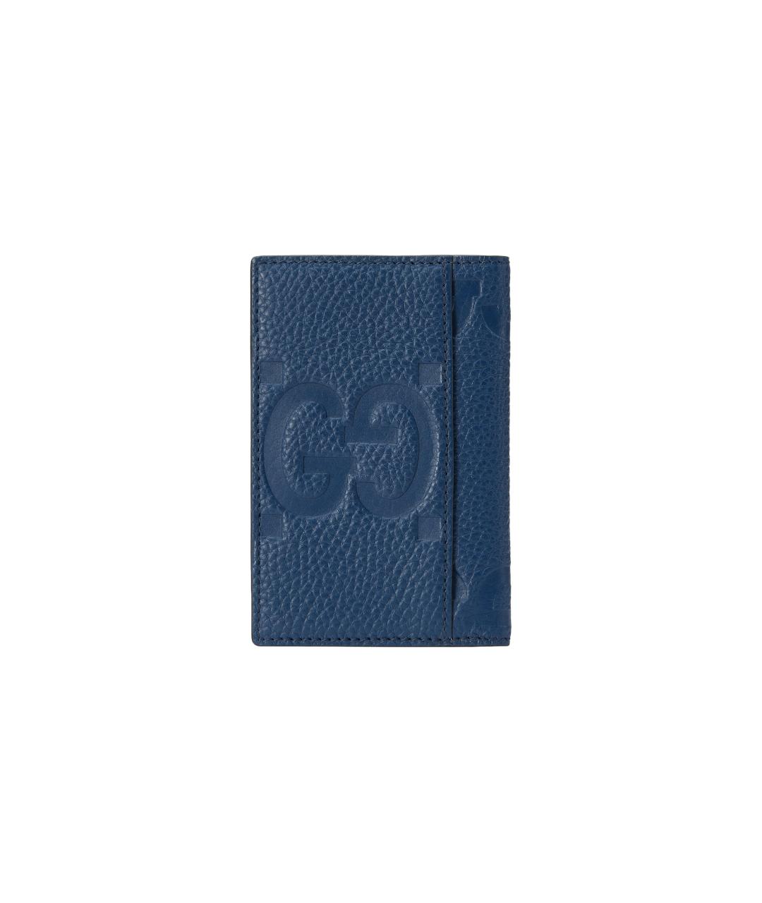 GUCCI Синий кожаный кардхолдер, фото 3