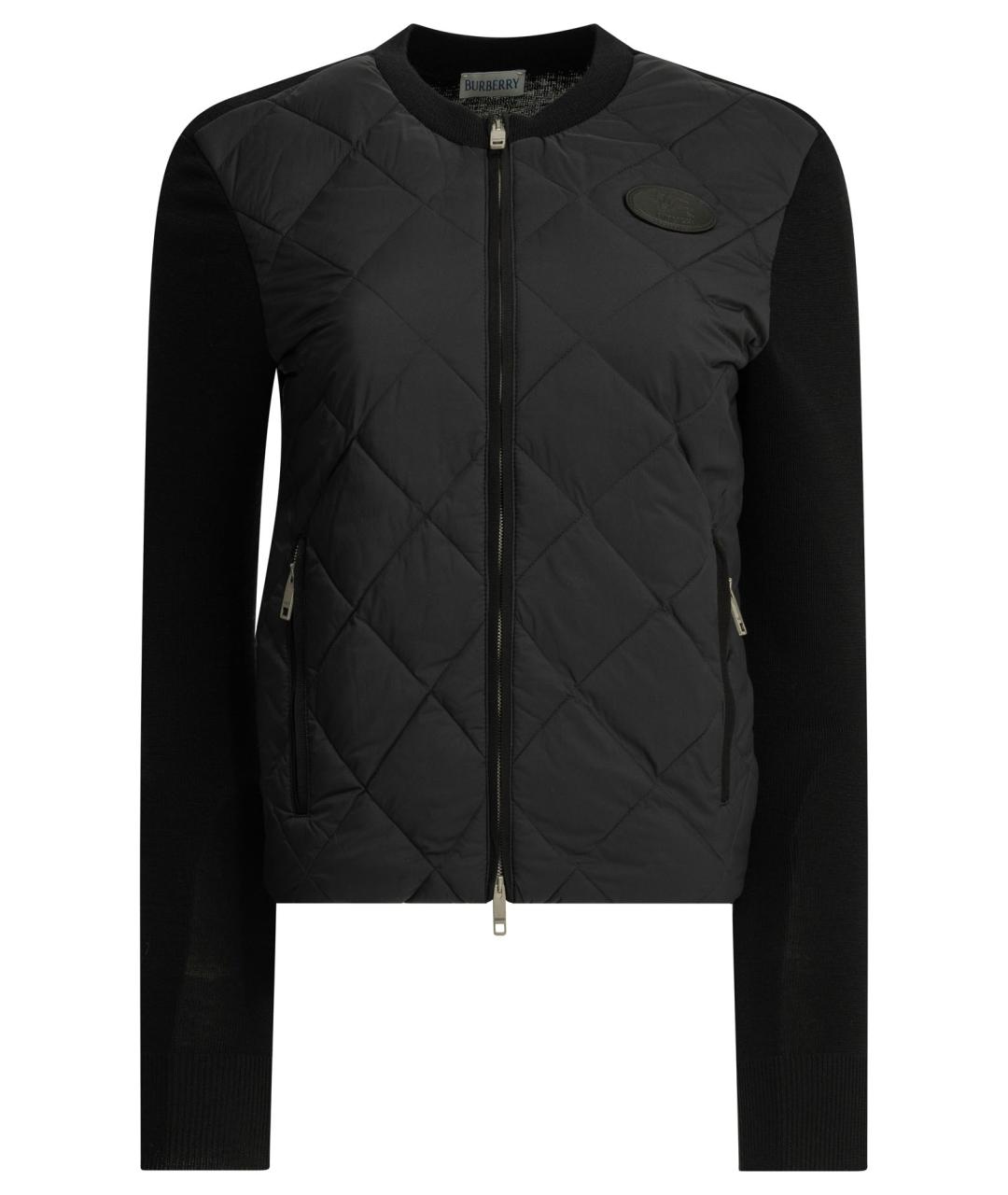 BURBERRY Черная полиамидовая куртка, фото 1