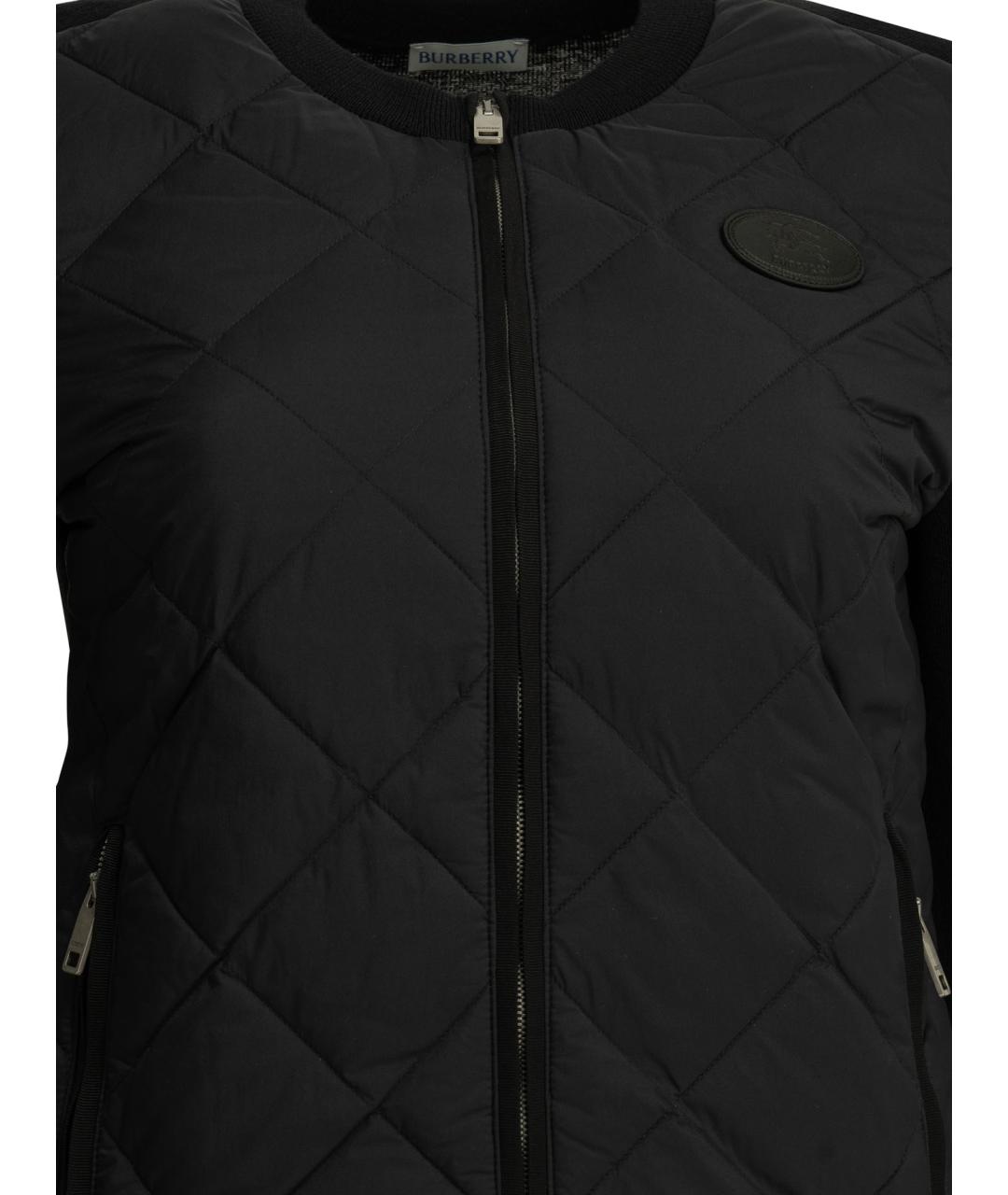 BURBERRY Черная полиамидовая куртка, фото 3