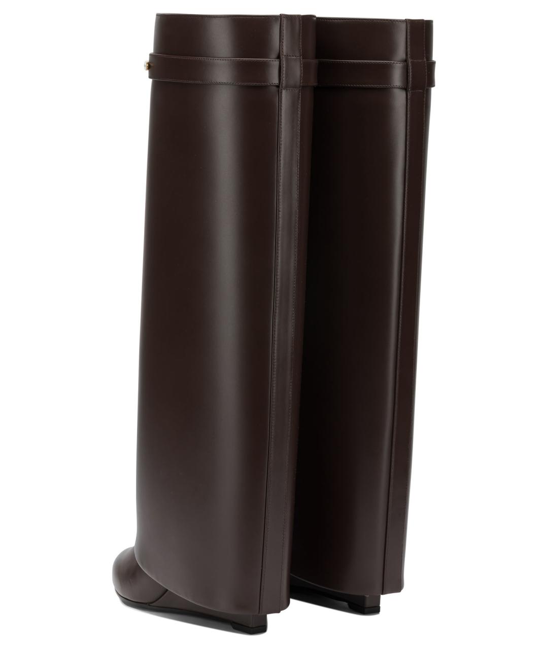 GIVENCHY Коричневые кожаные сапоги, фото 4