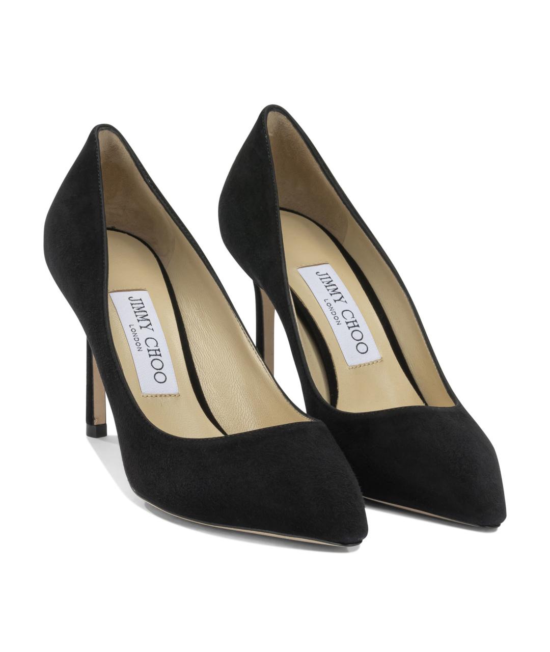 JIMMY CHOO Черные замшевые туфли, фото 2