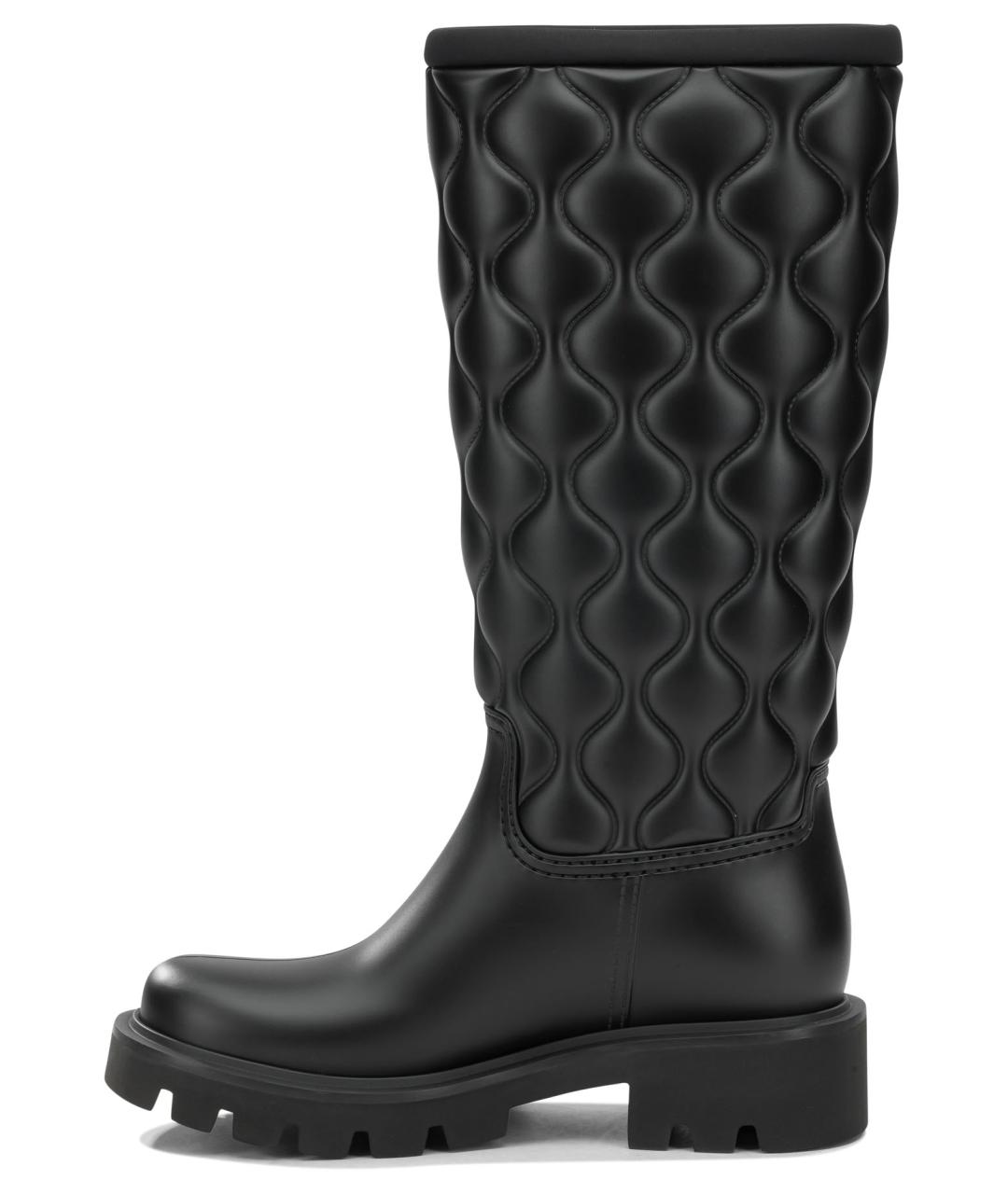 MONCLER Черные синтетические сапоги, фото 3