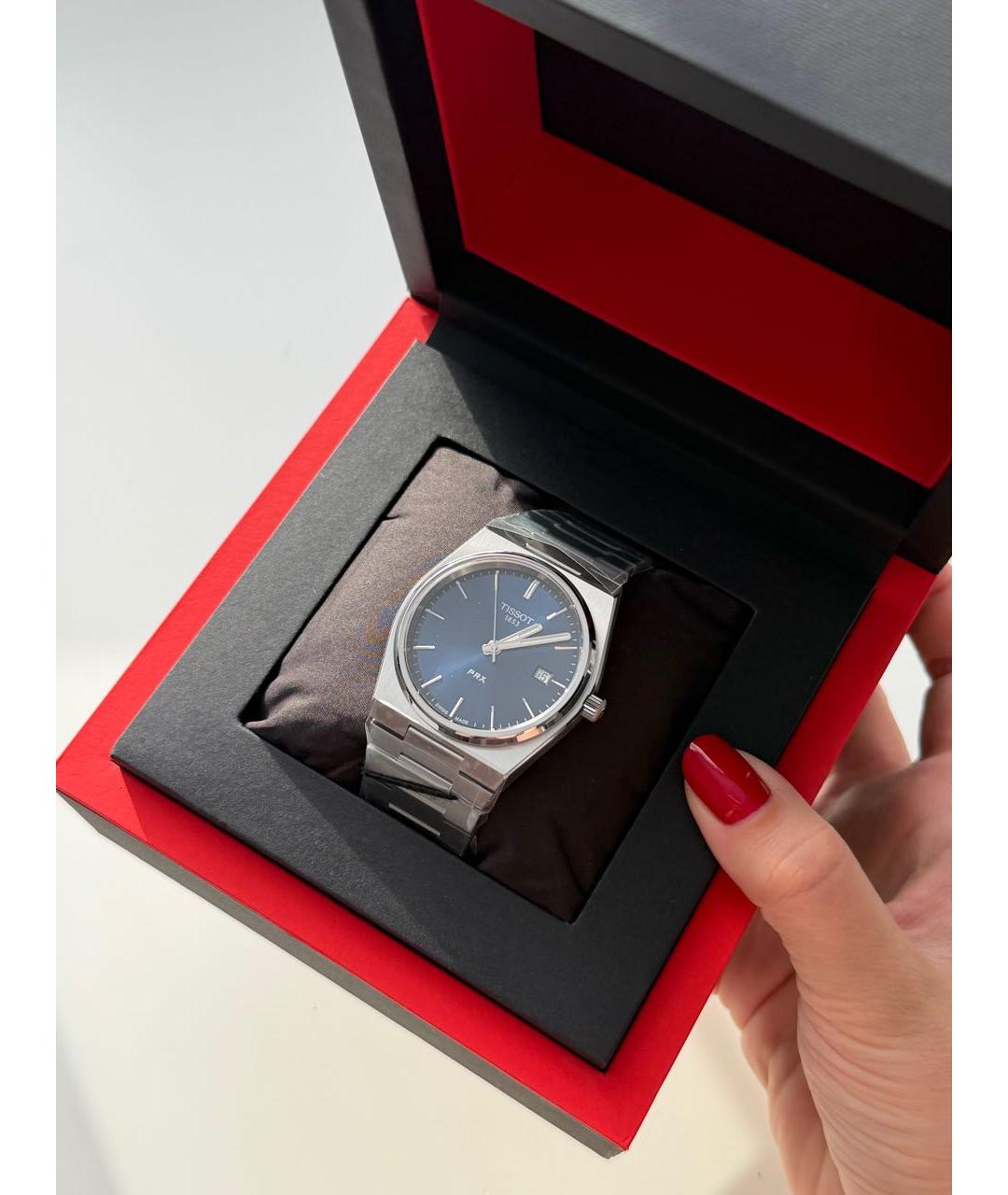 TISSOT Синие стальные часы, фото 2