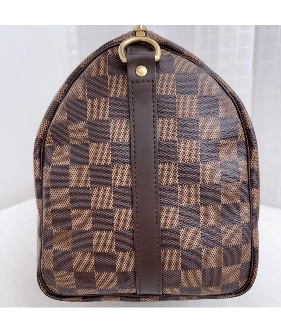 LOUIS VUITTON Коричневая канва сумка с короткими ручками, фото 4