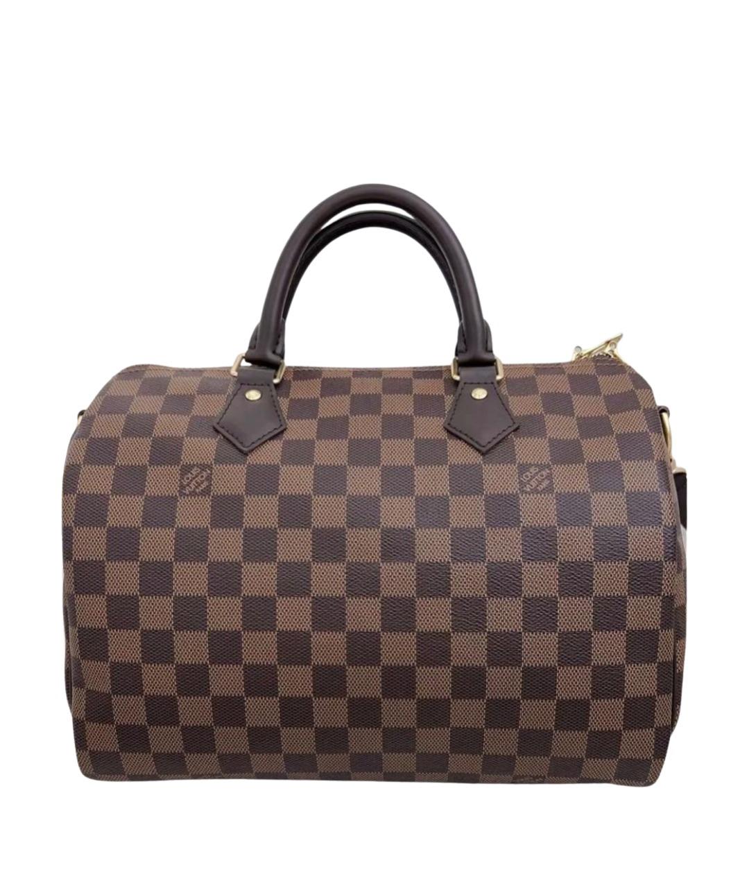 LOUIS VUITTON Коричневая канва сумка с короткими ручками, фото 1