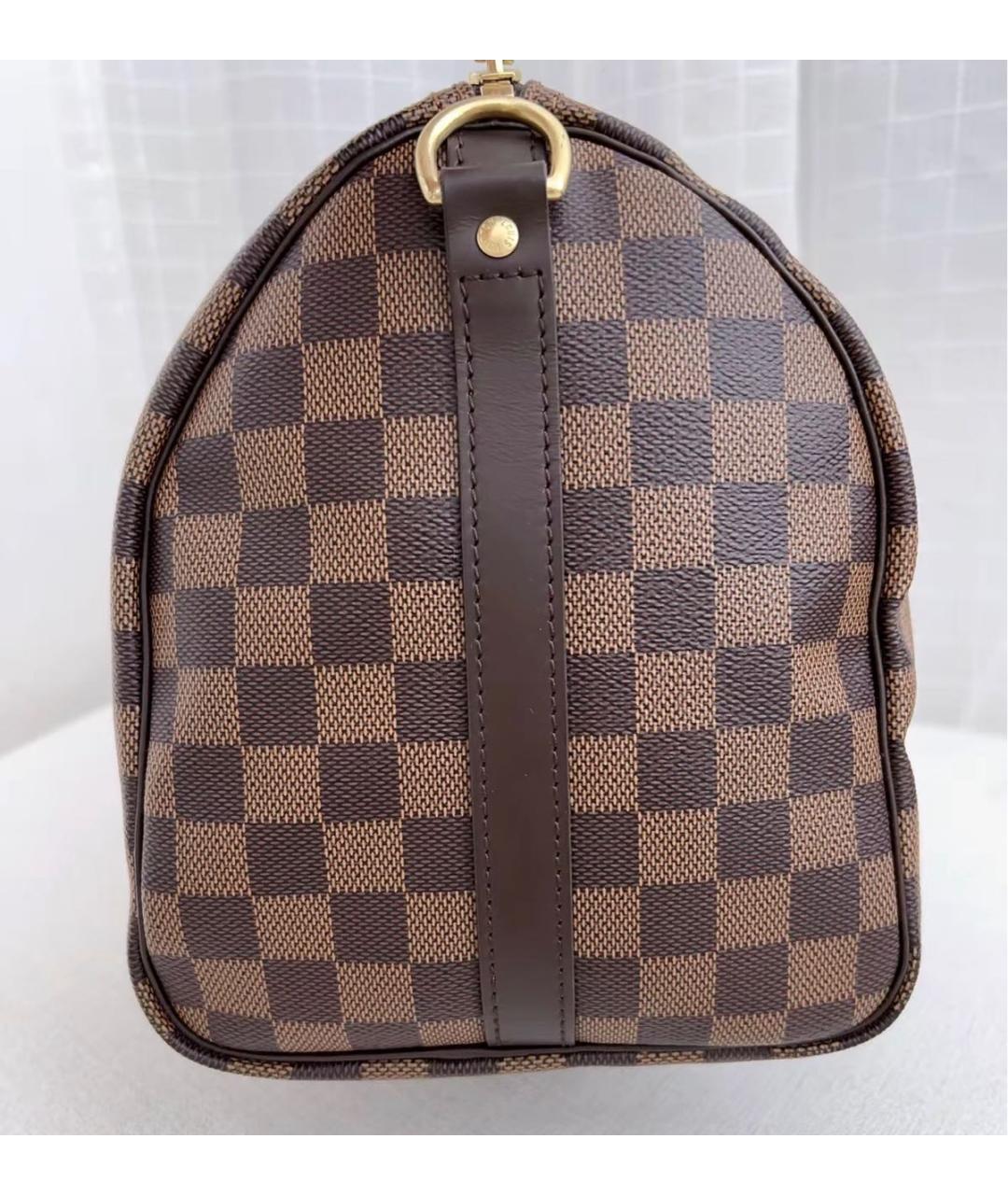LOUIS VUITTON Коричневая канва сумка с короткими ручками, фото 3