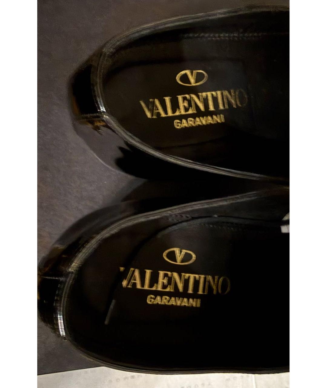 VALENTINO Черные туфли из лакированной кожи, фото 5