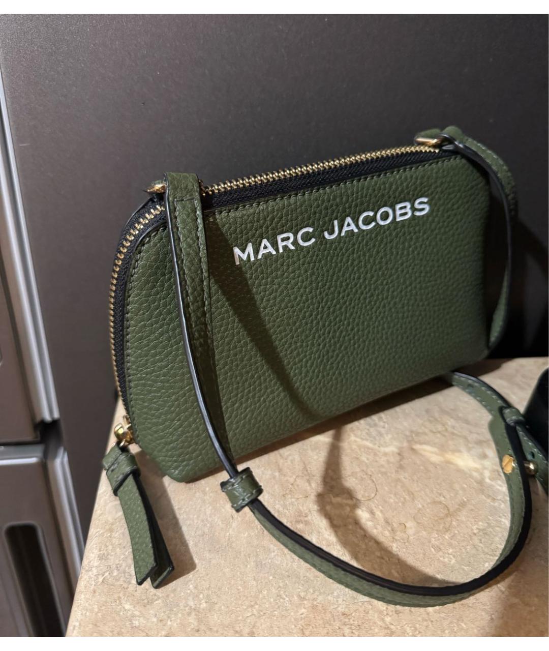 MARC JACOBS Хаки кожаная сумка через плечо, фото 2