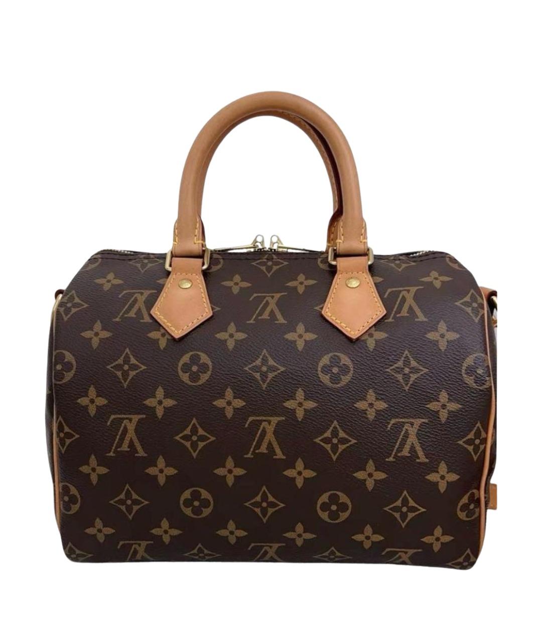 LOUIS VUITTON Коричневая канва сумка с короткими ручками, фото 1