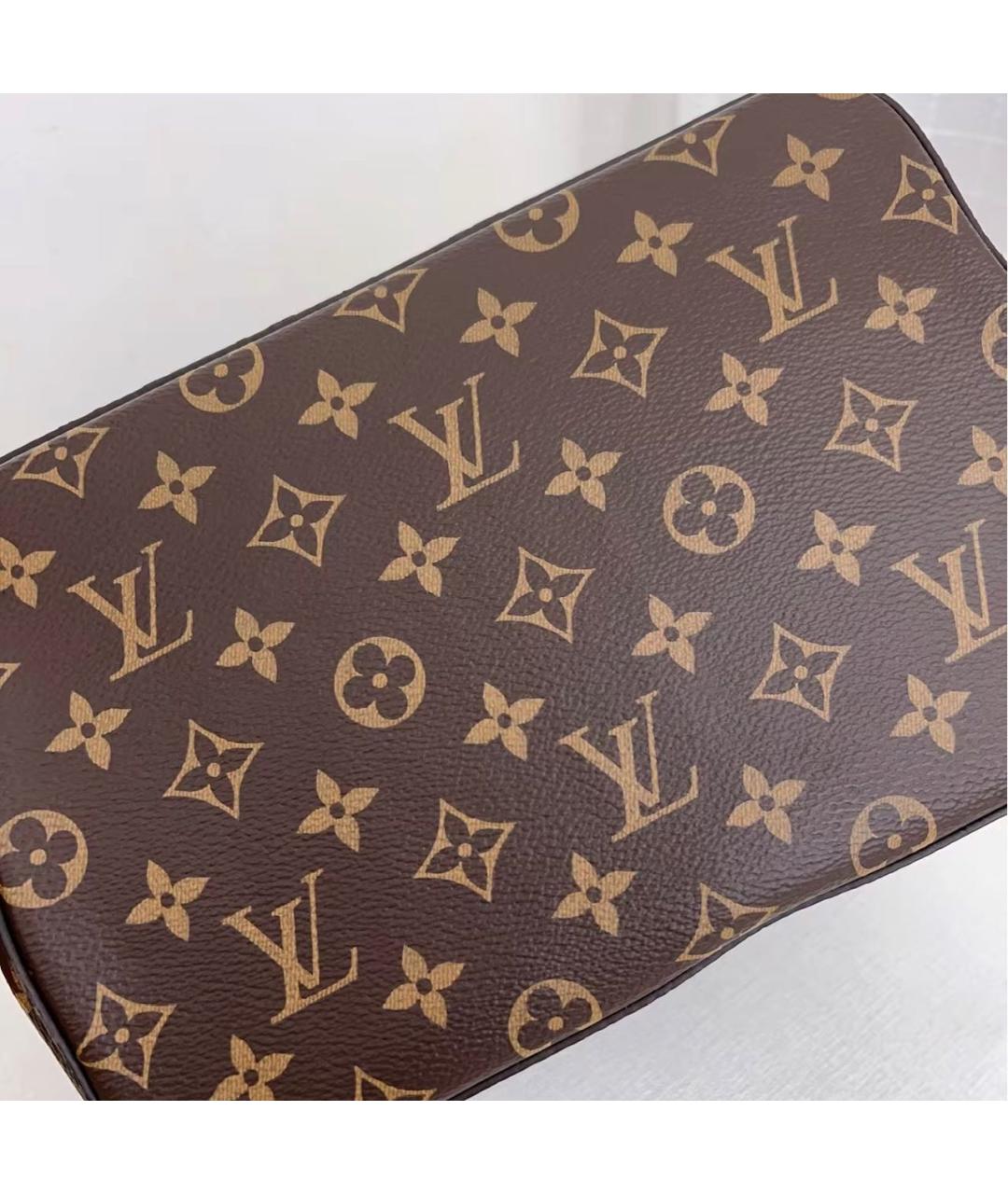 LOUIS VUITTON Коричневая канва сумка через плечо, фото 5