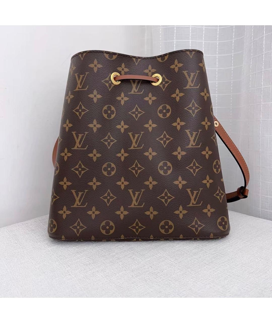 LOUIS VUITTON Коричневая канва сумка через плечо, фото 2