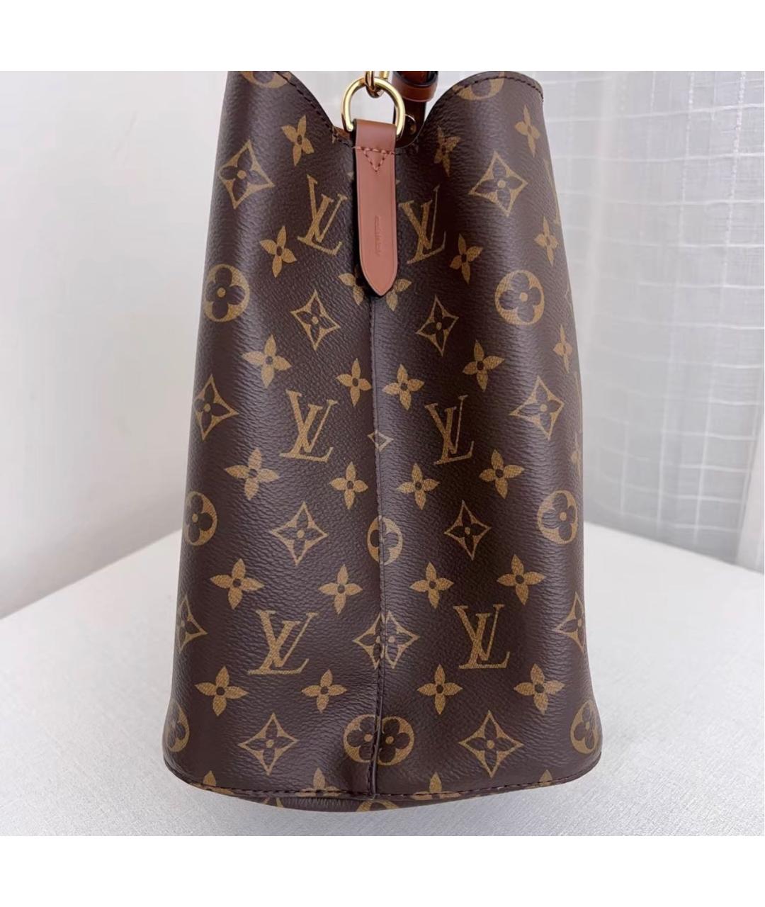LOUIS VUITTON Коричневая канва сумка через плечо, фото 3
