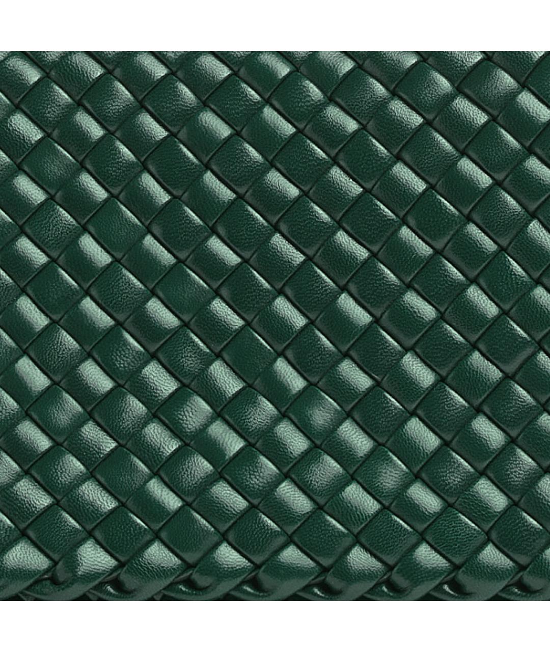 BOTTEGA VENETA Зеленая кожаная сумка через плечо, фото 4