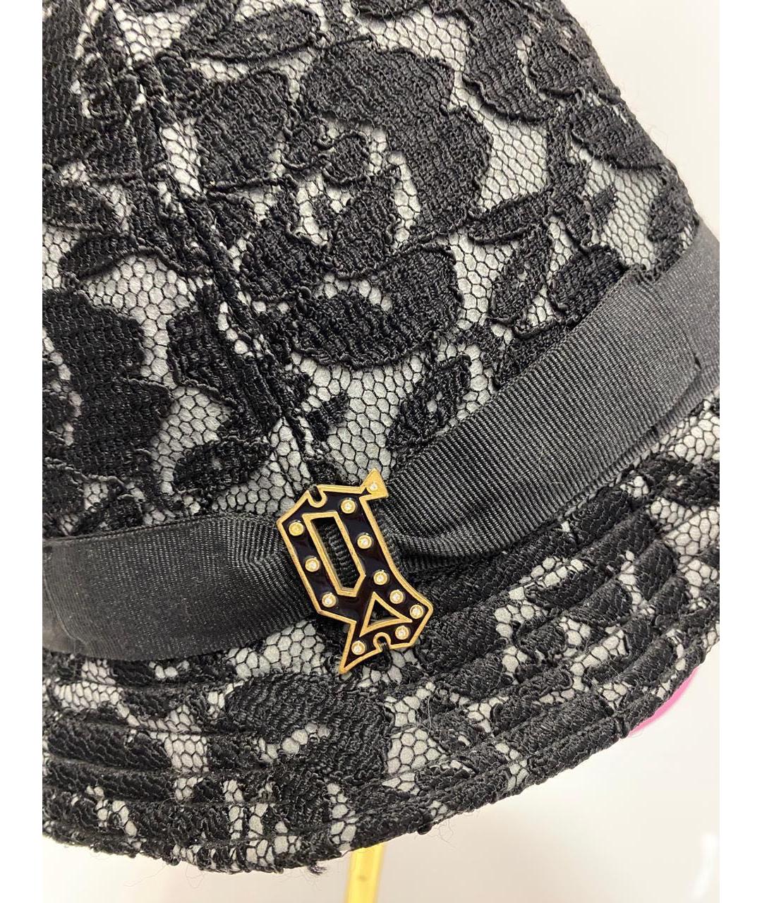 JOHN GALLIANO Черная шляпа, фото 3