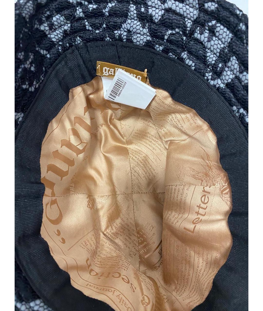 JOHN GALLIANO Черная шляпа, фото 5