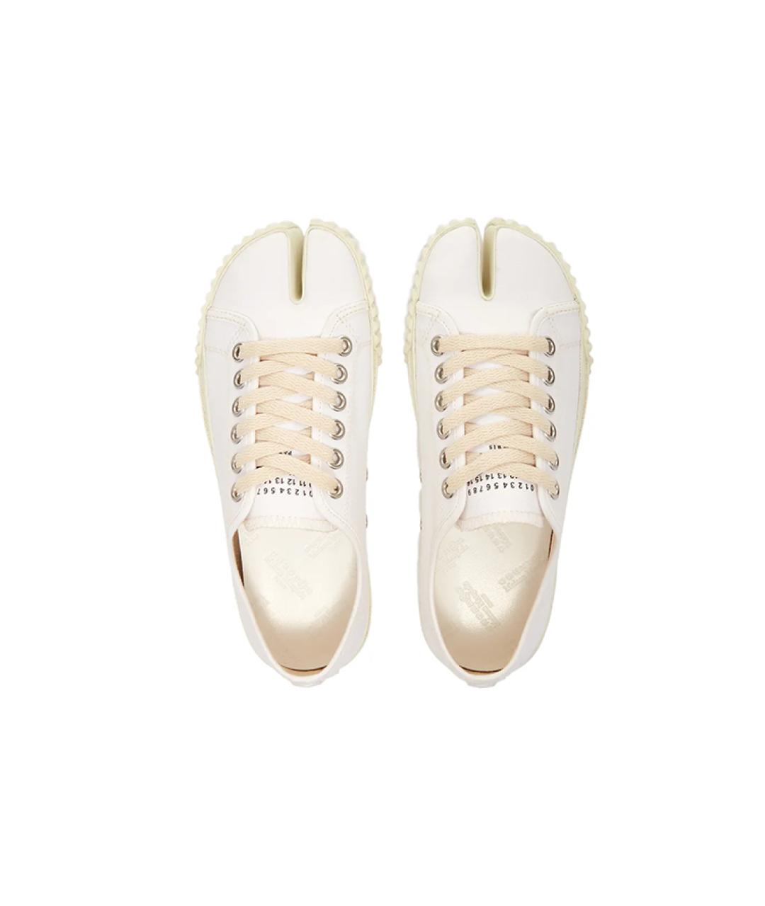 MAISON MARGIELA Белые текстильные кеды, фото 4