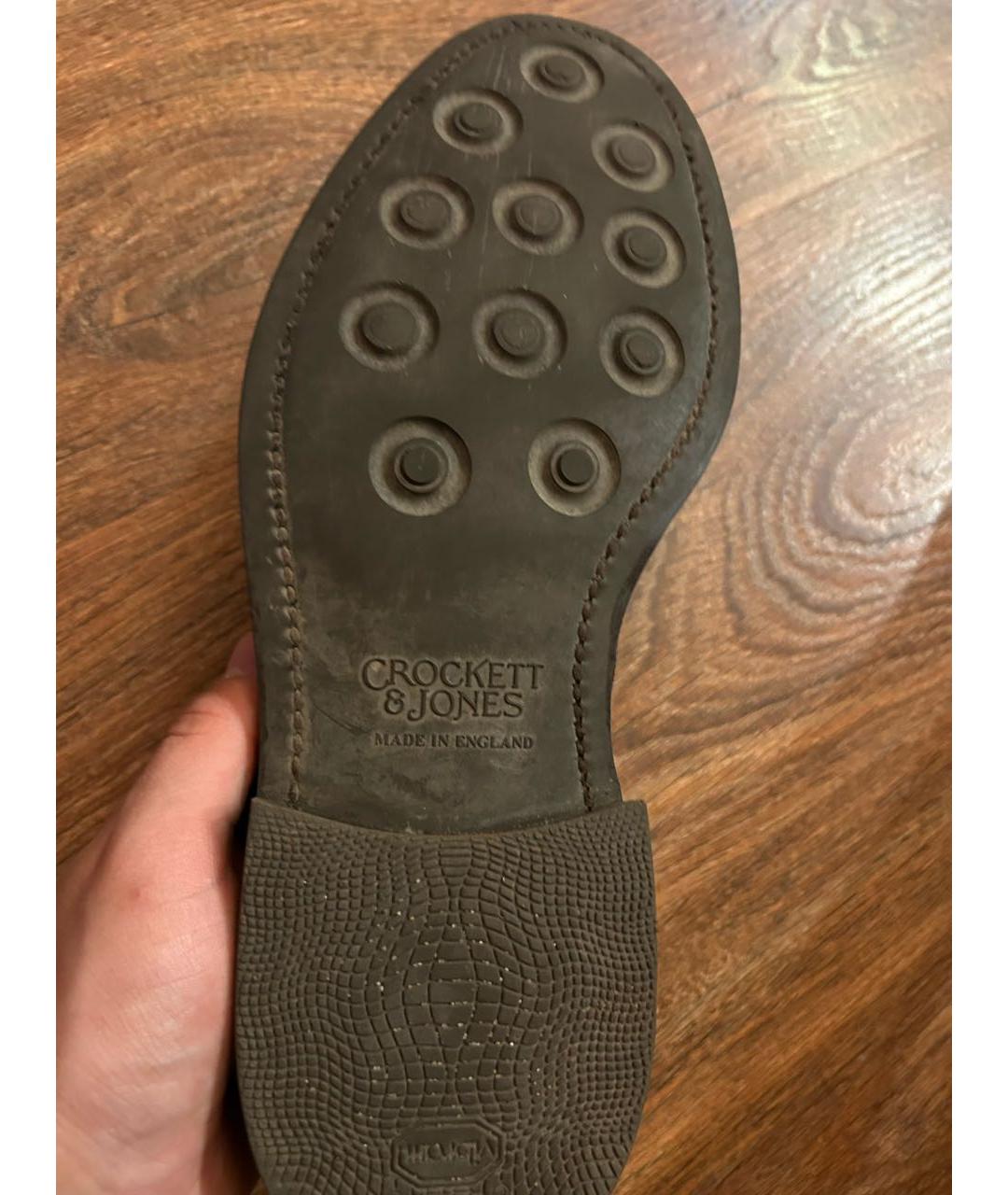 CROCKETT&JONES Коричневые кожаные туфли, фото 5
