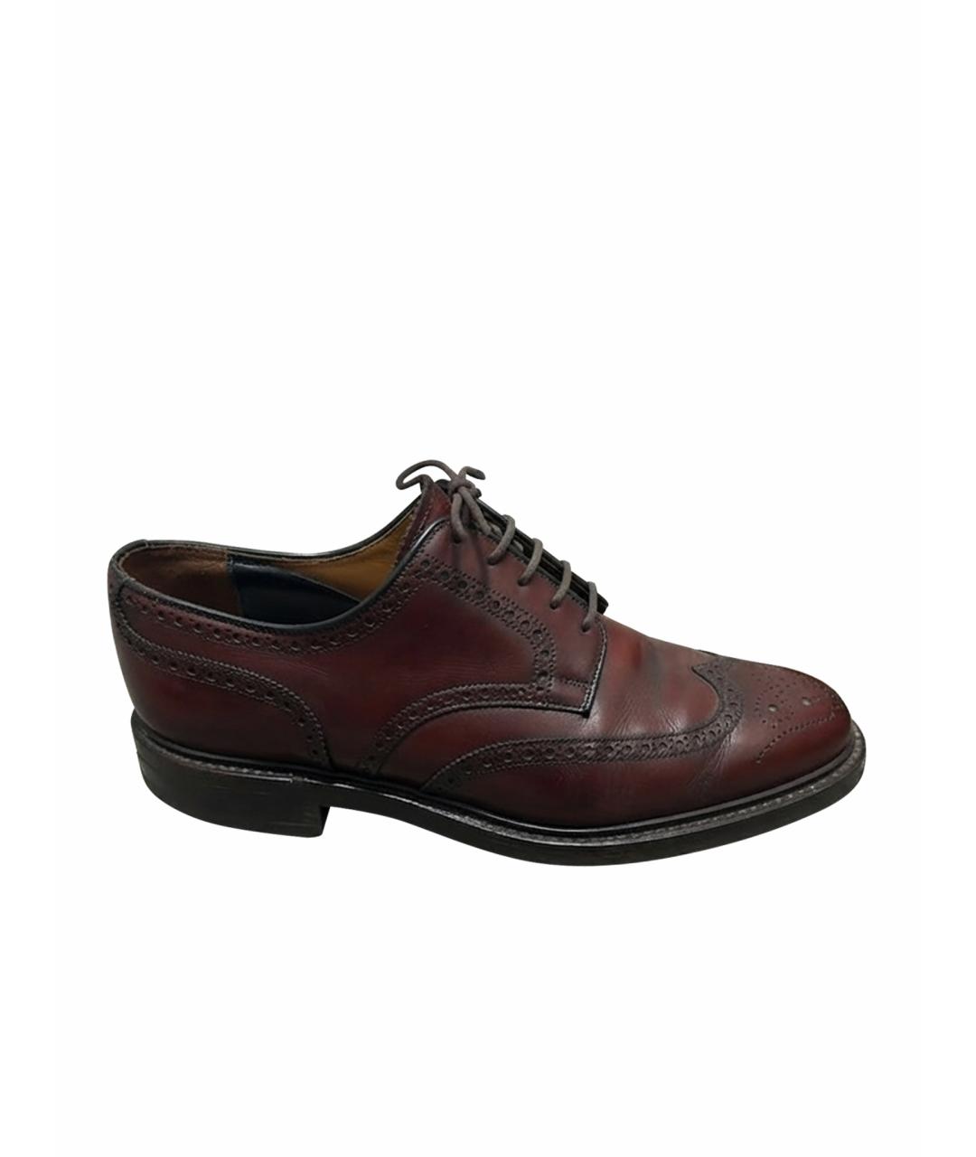 CROCKETT&JONES Коричневые кожаные туфли, фото 1
