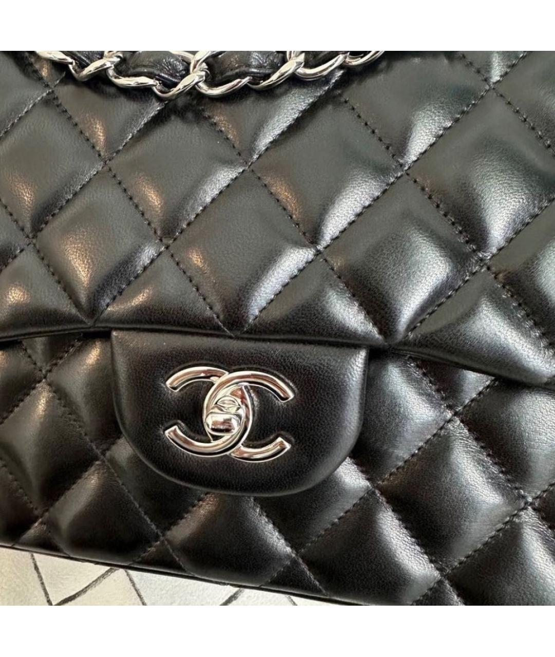 CHANEL Черная кожаная сумка тоут, фото 3