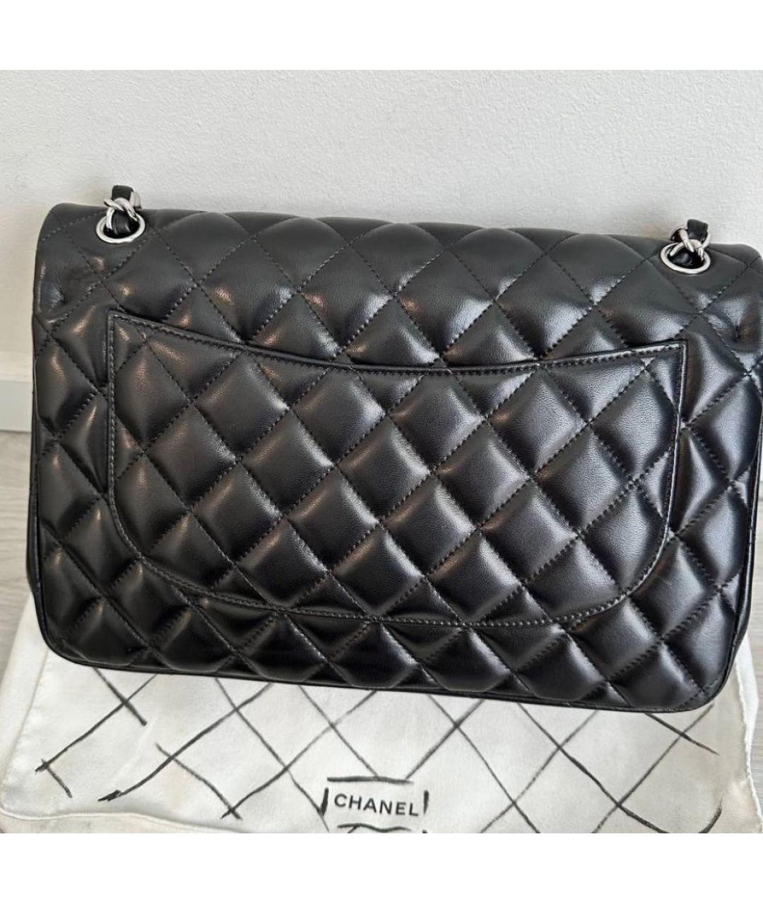 CHANEL Черная кожаная сумка тоут, фото 4