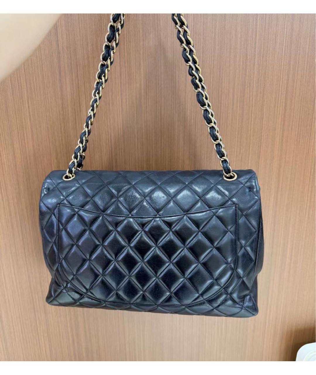 CHANEL Черная кожаная сумка через плечо, фото 4
