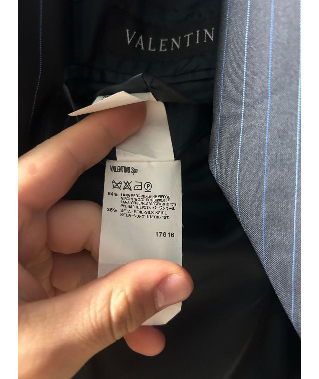 VALENTINO Темно-синий классический костюм, фото 6