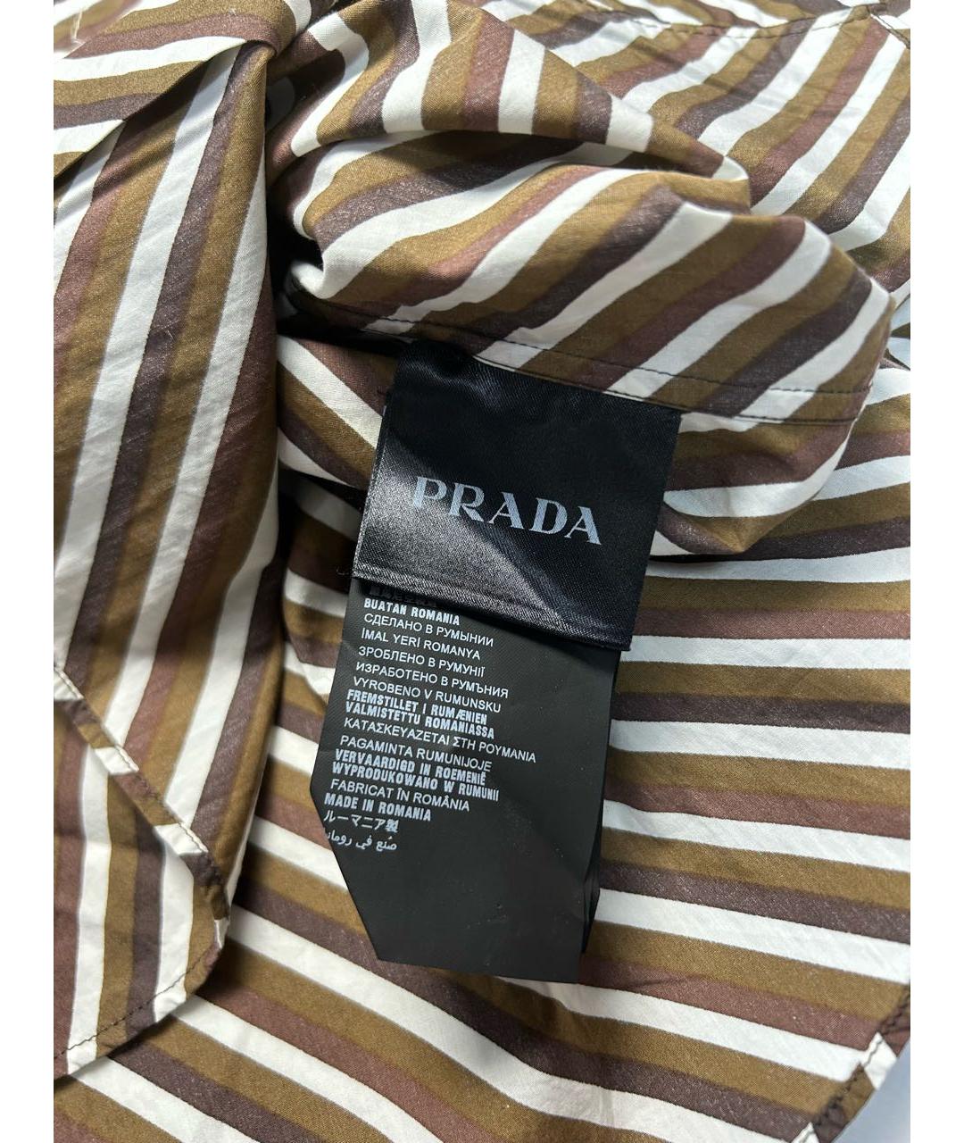 PRADA Мульти хлопковая кэжуал рубашка, фото 8