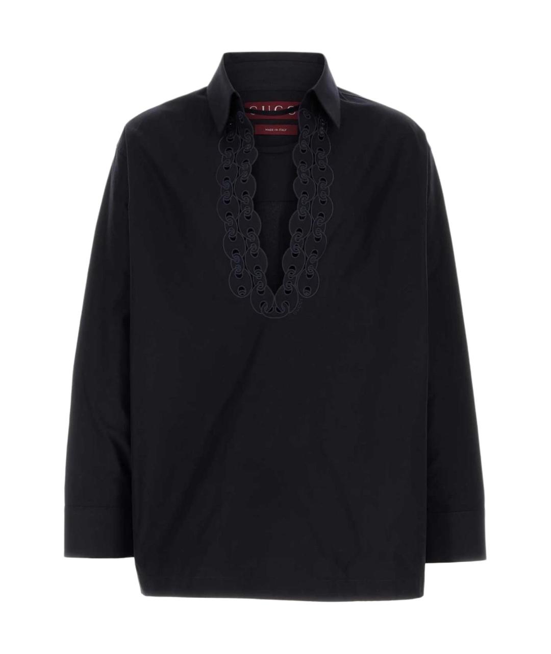 GUCCI Темно-синяя классическая рубашка, фото 1