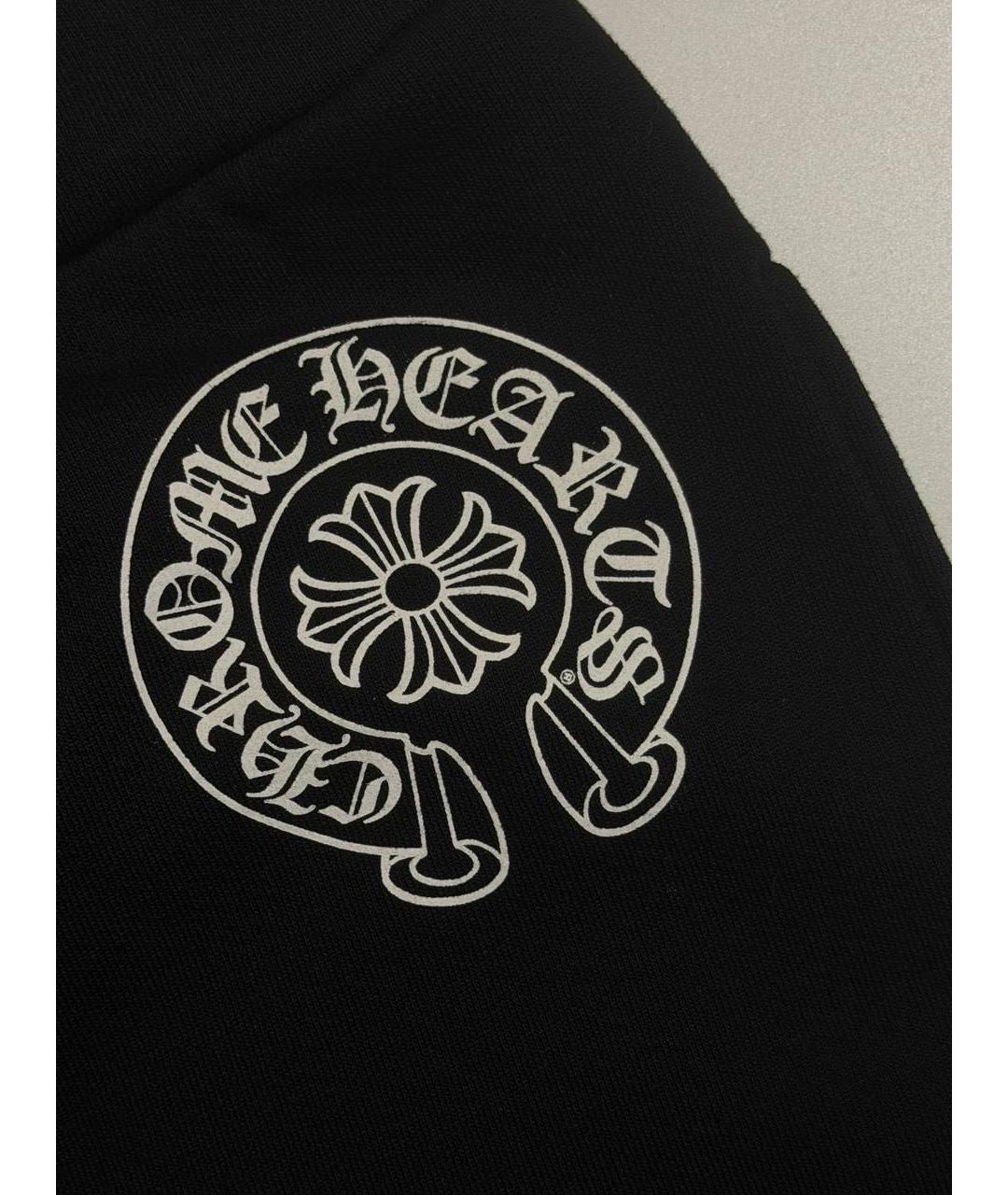 CHROME HEARTS Черные хлопковые повседневные брюки, фото 3