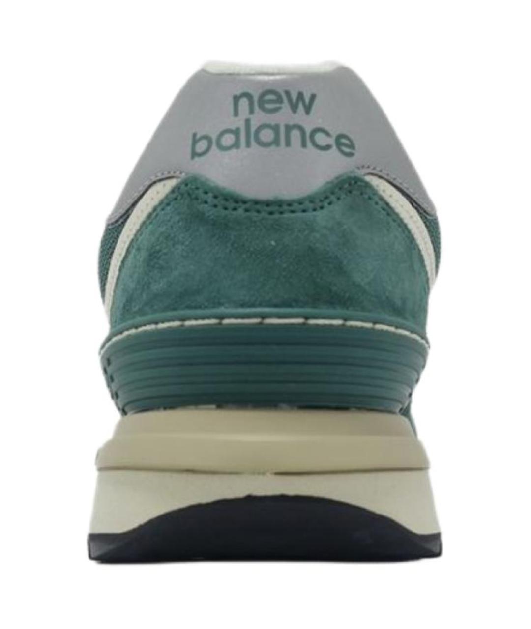 NEW BALANCE Зеленые замшевые кроссовки, фото 5