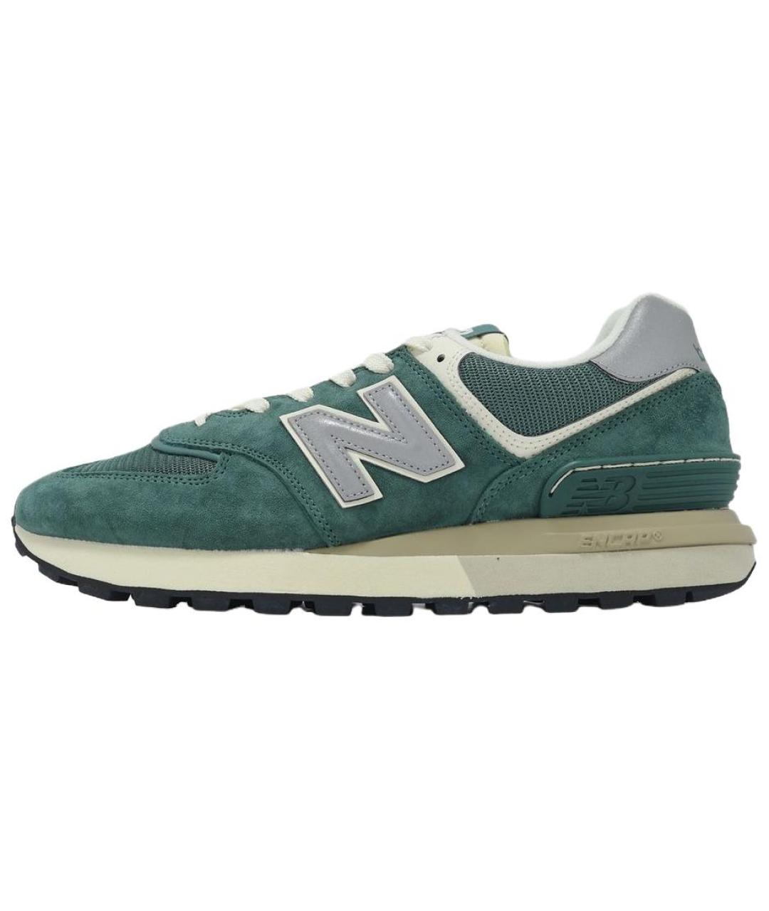 NEW BALANCE Зеленые замшевые кроссовки, фото 2