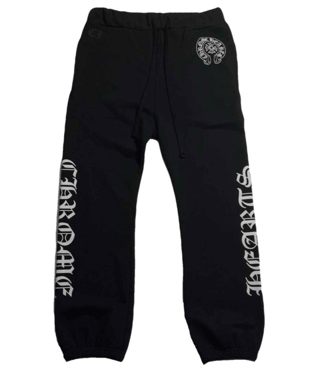 CHROME HEARTS Черные хлопковые спортивные брюки и шорты, фото 9