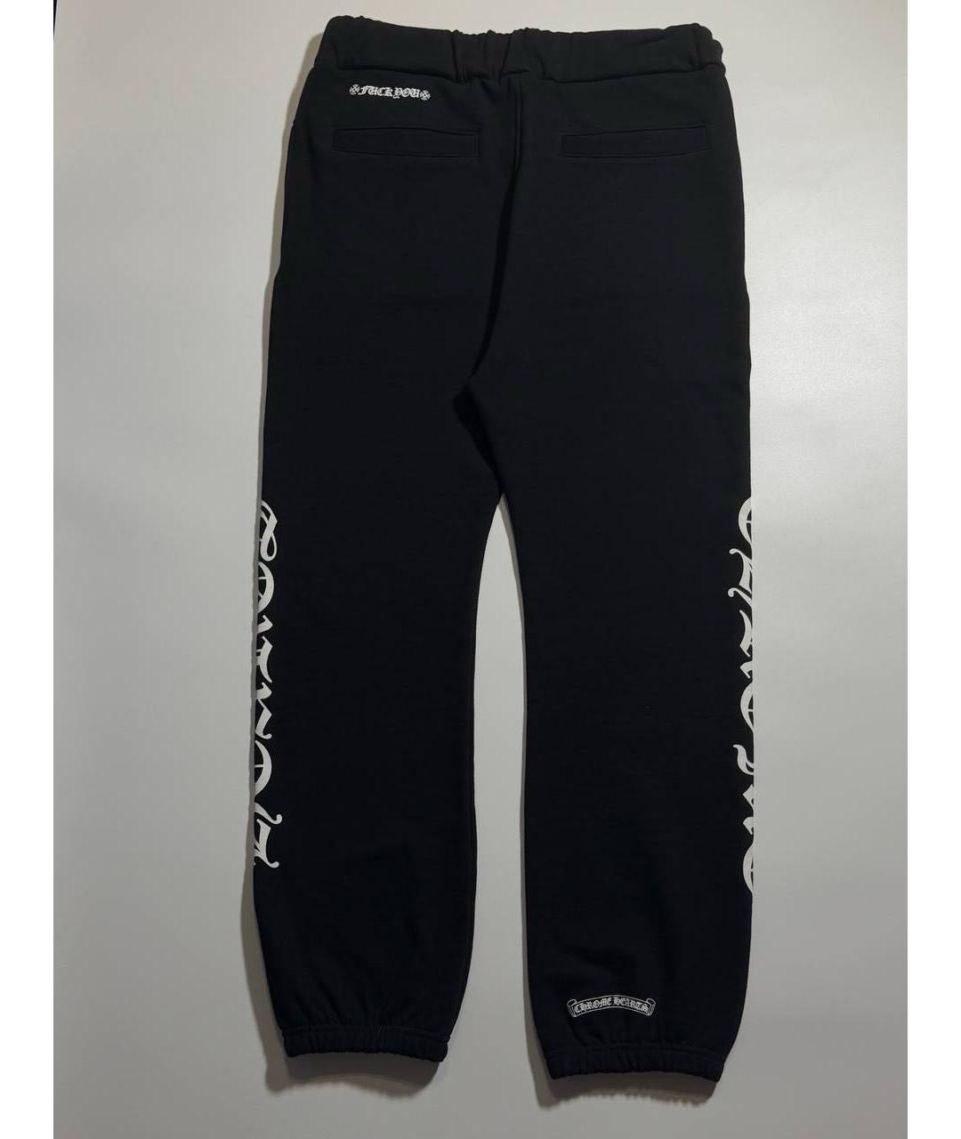 CHROME HEARTS Черные хлопковые спортивные брюки и шорты, фото 2