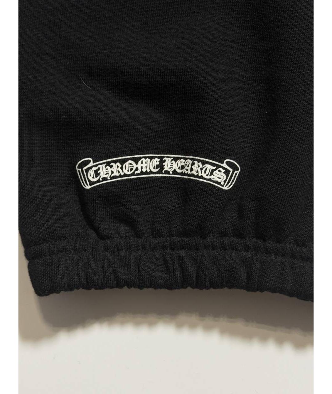 CHROME HEARTS Черные хлопковые спортивные брюки и шорты, фото 5