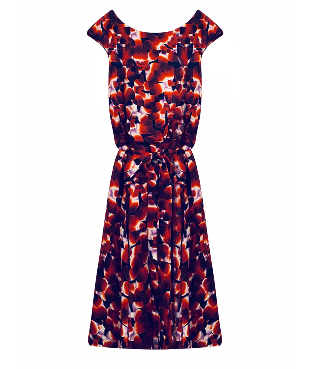 CAROLINA HERRERA Мульти шелковое коктейльное платье, фото 1