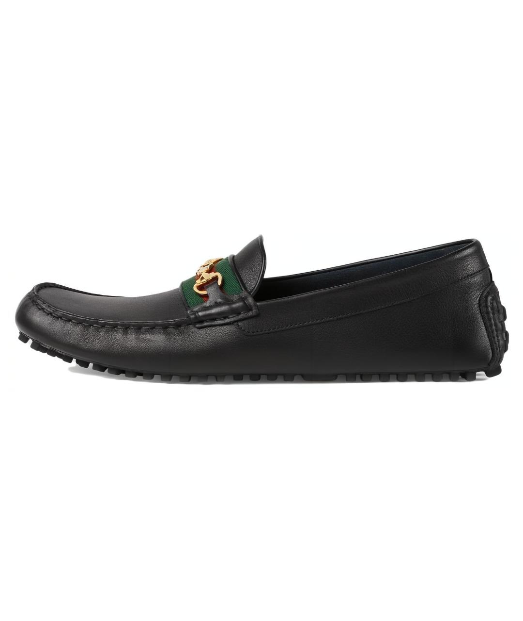 GUCCI Черные кожаные лоферы, фото 2