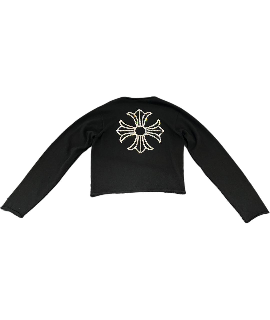 CHROME HEARTS Черный кашемировый джемпер / свитер, фото 2