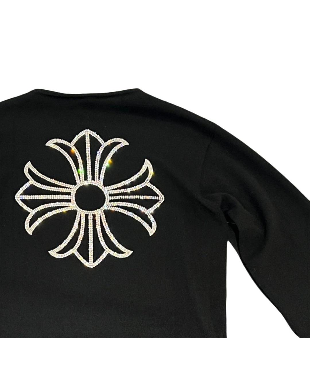 CHROME HEARTS Черный кашемировый джемпер / свитер, фото 3