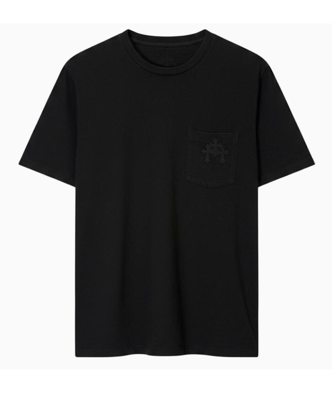 CHROME HEARTS Черная хлопковая футболка, фото 1