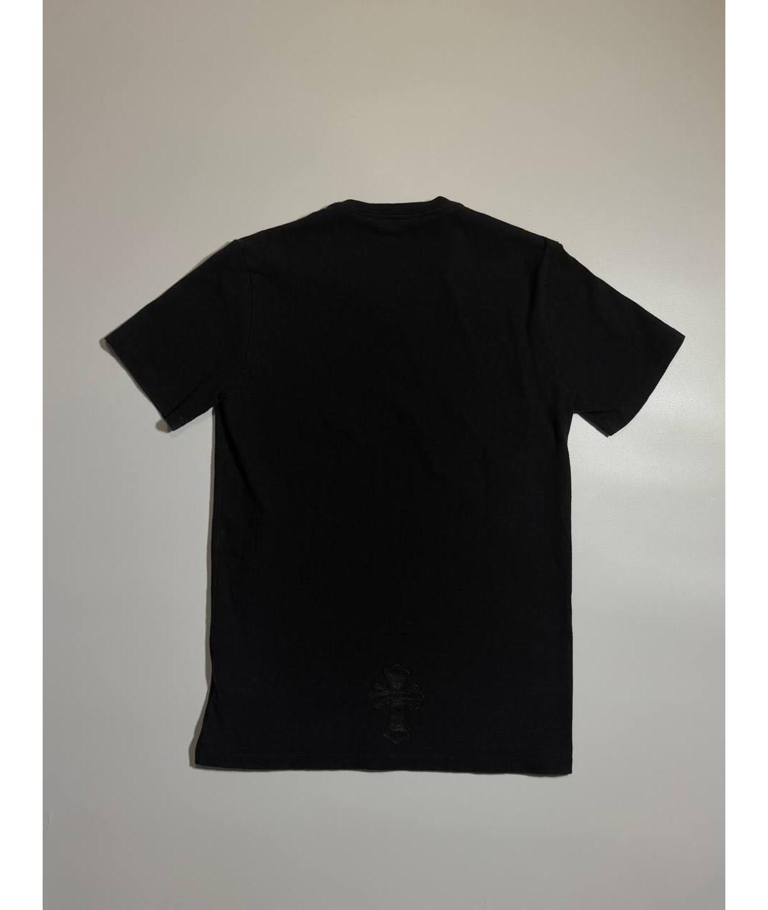 CHROME HEARTS Черная хлопковая футболка, фото 3