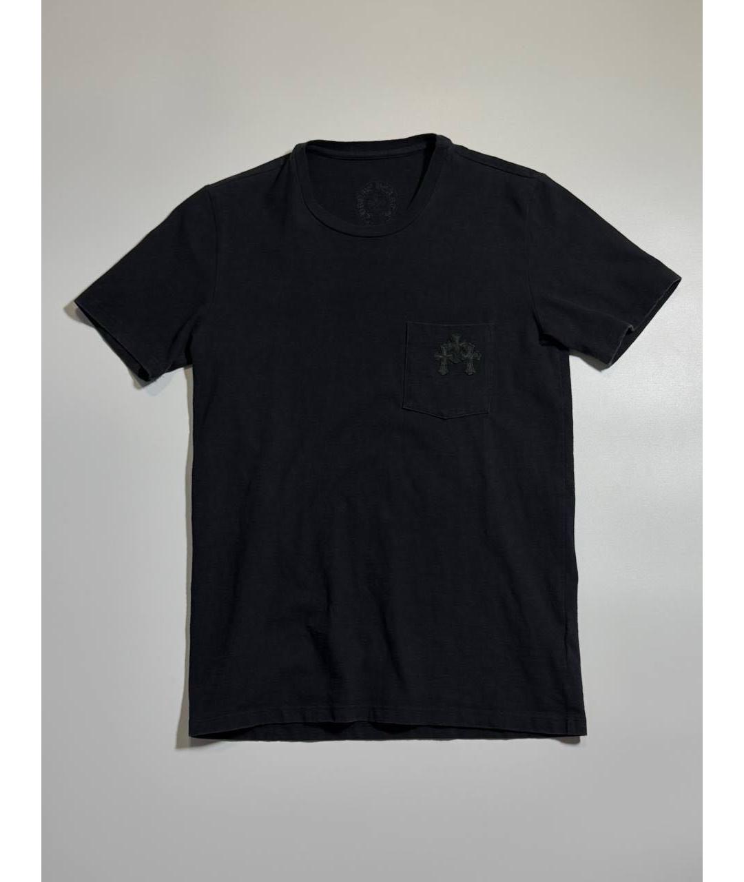 CHROME HEARTS Черная хлопковая футболка, фото 2