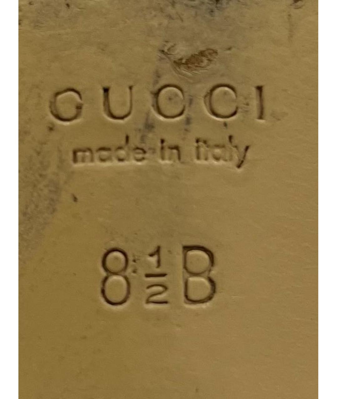 GUCCI Черные кожаные мюли, фото 5
