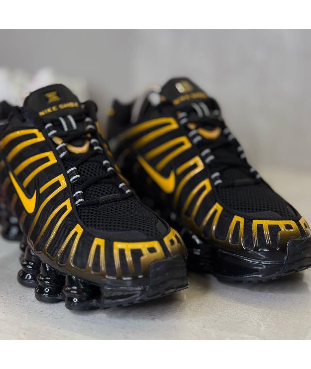 NIKE Черные синтетические низкие кроссовки / кеды, фото 2