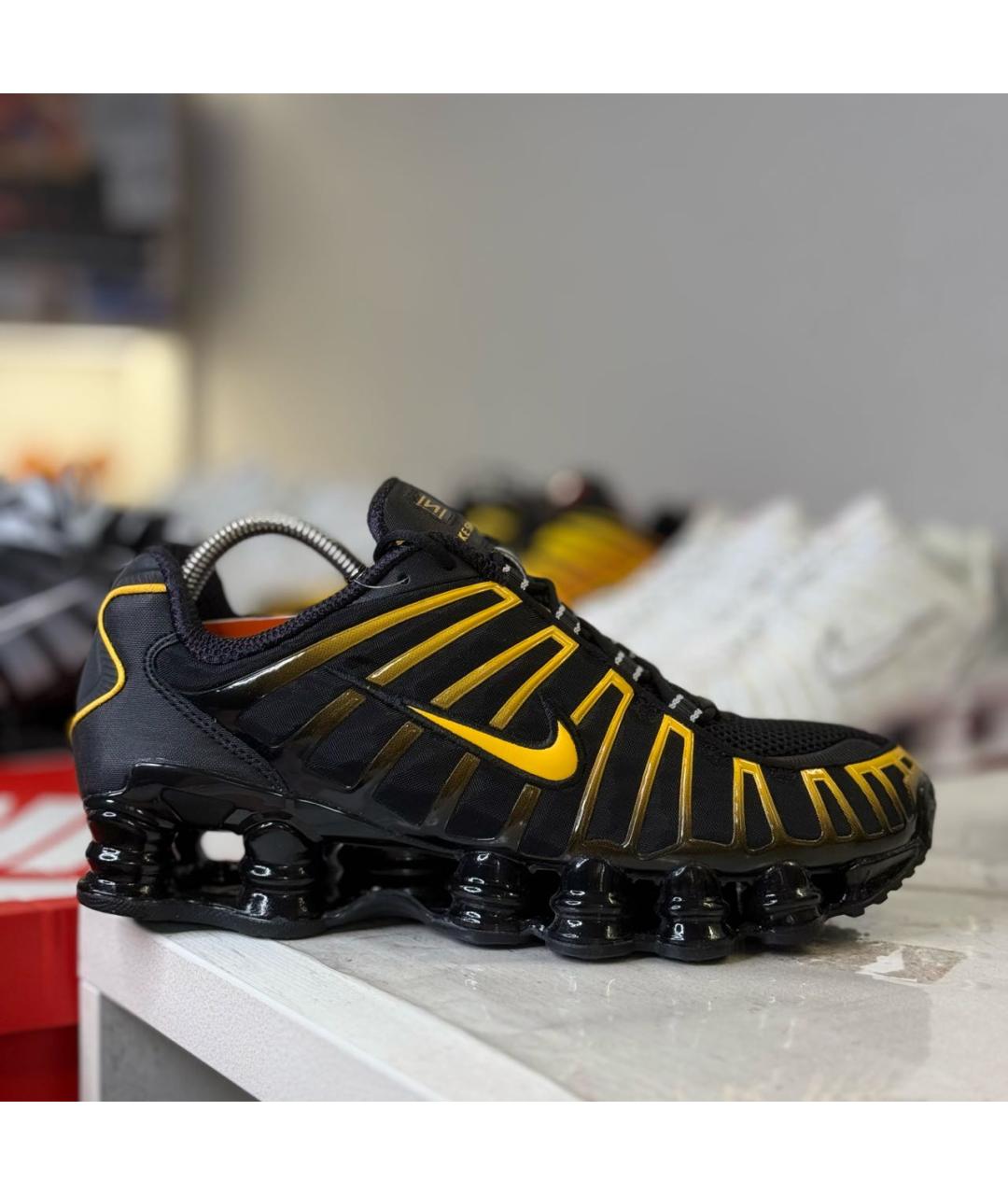 NIKE Черные синтетические низкие кроссовки / кеды, фото 5