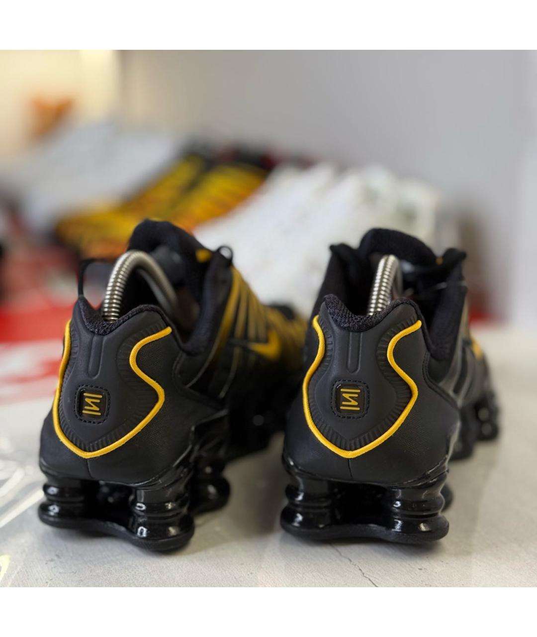 NIKE Черные синтетические низкие кроссовки / кеды, фото 4