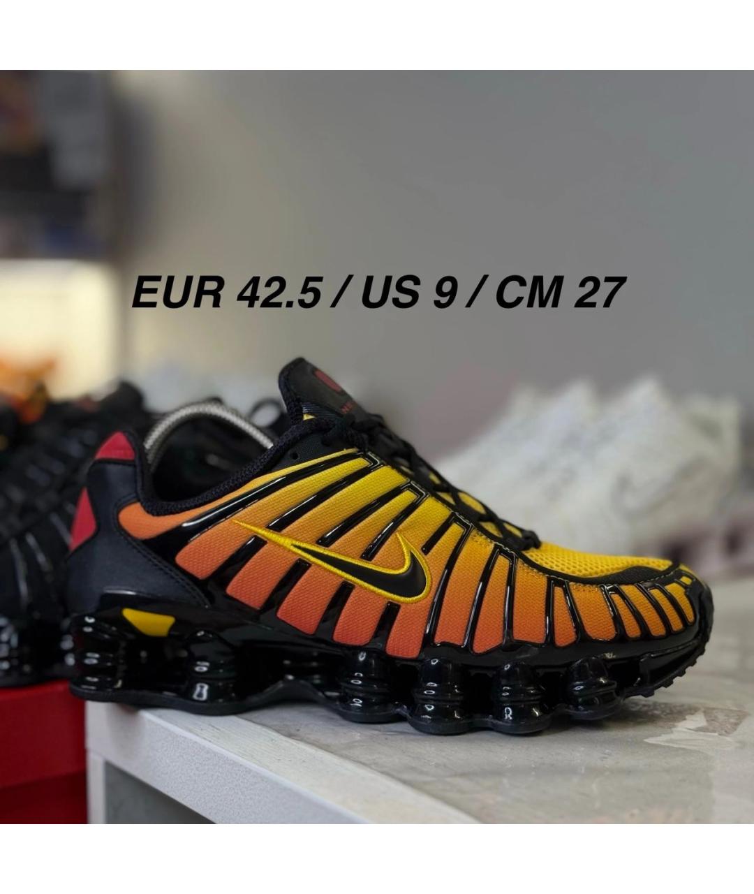 NIKE Оранжевые синтетические низкие кроссовки / кеды, фото 5