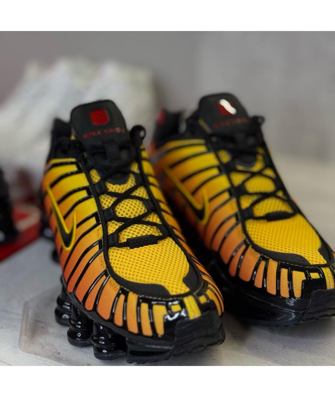 NIKE Оранжевые синтетические низкие кроссовки / кеды, фото 3
