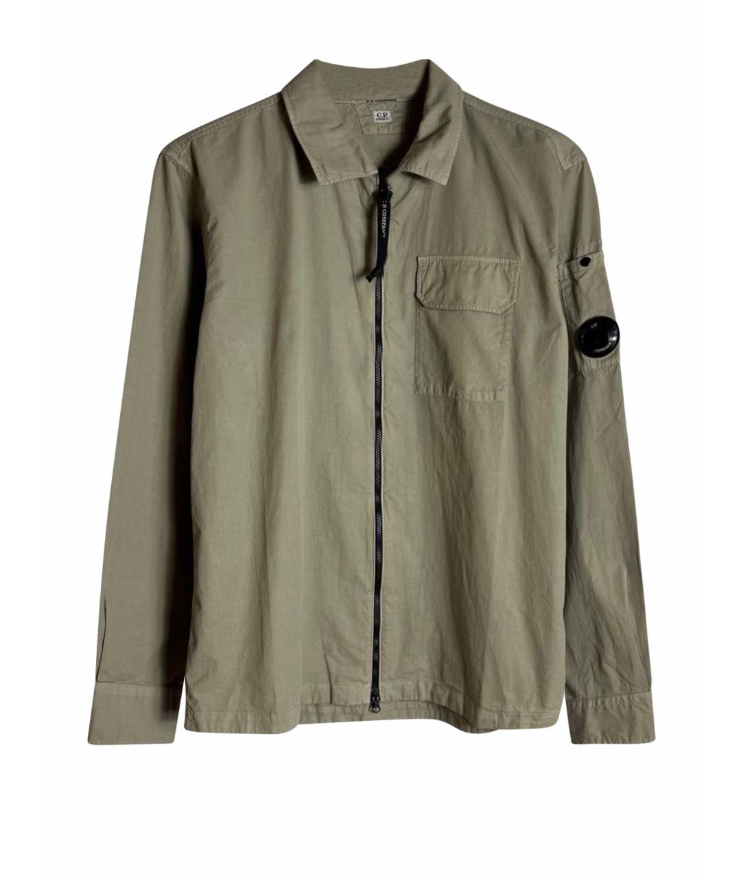 CP COMPANY Хаки хлопковая куртка, фото 1
