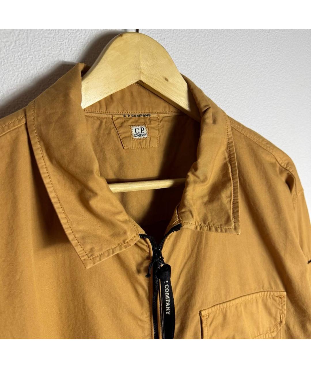 CP COMPANY Горчичная хлопковая куртка, фото 3